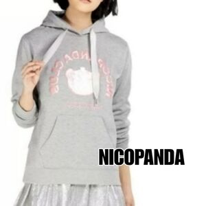 NICOPANDA  Harajuku Long Puffed logo hoodie CHUNKY WARM $99 Japan Designer